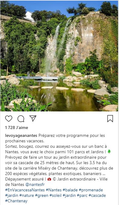 Instagram le voyage à Nantes